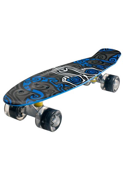 ACTION ONE Penny Board Graphic Face 56x15 cm, cu roti luminoase PU, ABEC-7, cadru aluminiu, 90 KG