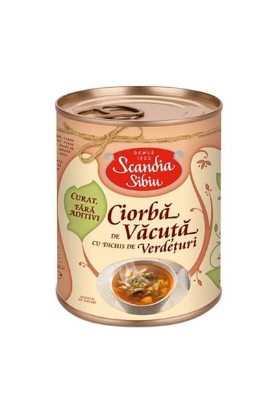 Scandia Beef Soup With Greens, Sibiu, 400g