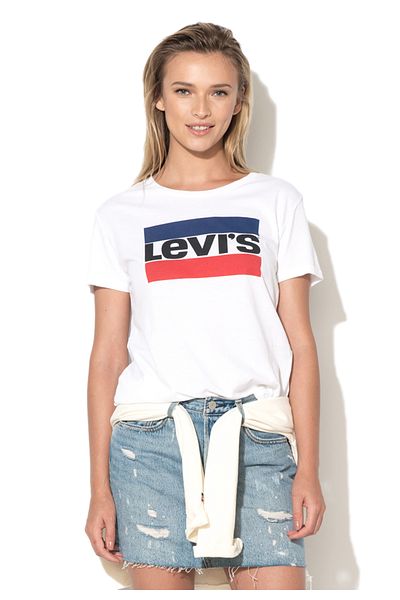 Levi's Levi's, Tricou alb cu imprimeu logo 17369-0297