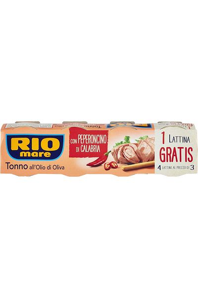 RIO MARE Tuna In Spicy Olive Oil, With Calabrian Chili Peppers, , 4 X 80 G