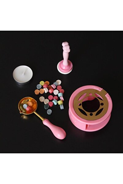 Mühürcüm Çiçek Desenli 5 Parça Mum Mühür Seti