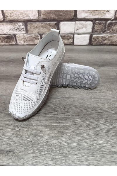 Bukond Genuine Leather Women's Daily Elastic Orthopedic Shoes