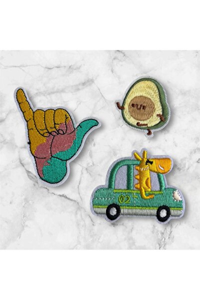 OZN AKSESUAR 3-dijelni vez koji se peglom pričvršćuje, vez koji se šiva, vez ...