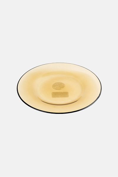 Muy Mucho Glass Flat Serving Platter, Olive