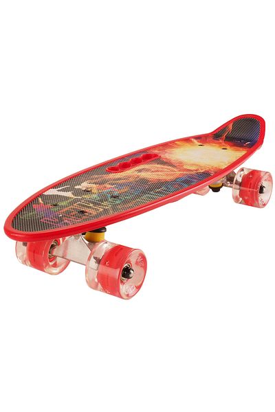 ACTION ONE Penny board Portabil Fire 58x16 cm, cu roti PU, ABEC-7, cadru aluminiu