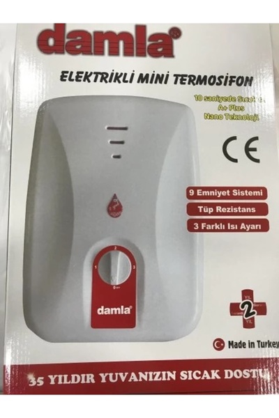 Damla Elektrikli Mini Termosifon
