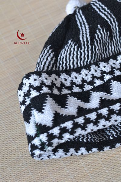 Bilenler Wrinkled Knitwear Knitted Pilgrim Skullcap Standard Size