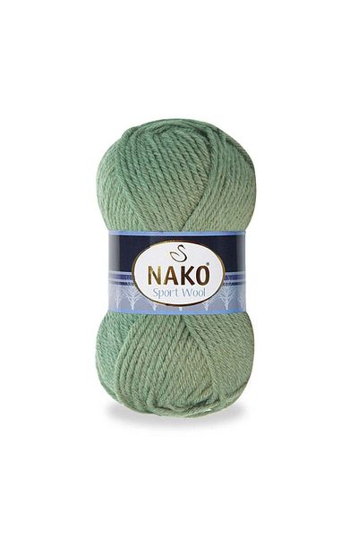 NAKO 5 Pcs Sport Wool 10307 Green Hand Knitting Yarns Vest Cardigan Floss Scarf Sweater Thread