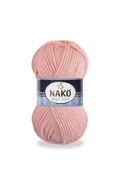 NAKO 5 Pcs Sport Wool 2406 Light Cream Pink Hand Knitting Yarns Vest Cardigan Floss Scarf Sweater Thread