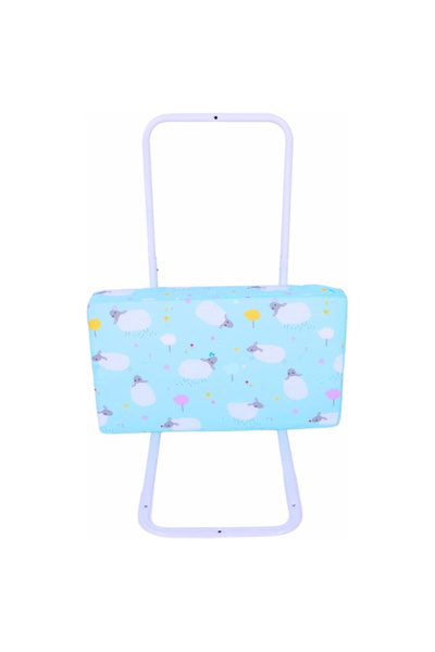 Chock chick Mini-Bumper protectie pat, 50(L)x56(H) cm, Turcoaz, protectie pat bebe, bariera de pat