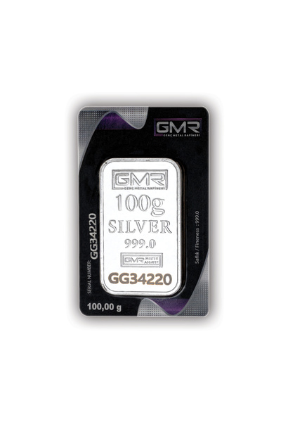 E-GÜMÜŞ 100gr Külçe Gümüş