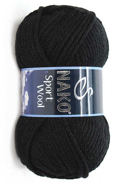NAKO 5 Pcs Sport Wool 217 Black Hand Knitting Yarns Vest Cardigan Floss Scarf Sweater Thread