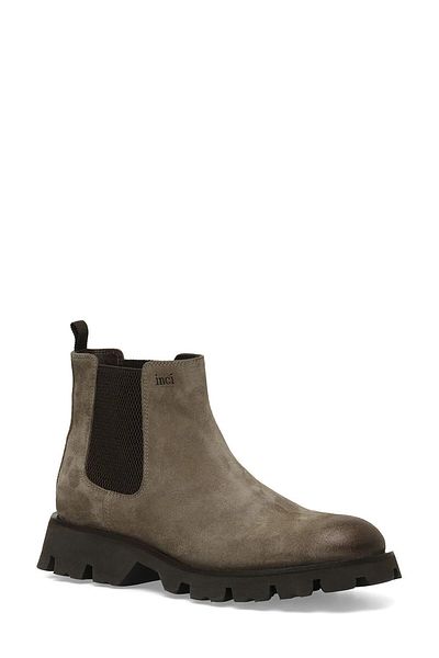 İnci Pearl Belfast Mink Suede Men's Genuine Leather Boots