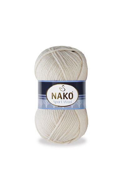 NAKO 5 Pieces Sport Wool 6383 Mushroom Beige Hand Knitting Threads Vest Cardigan Floss Scarf Sweater Thread