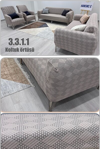 HaNemCe koltuk örtüsü takımı 3.3.1.1 koltuk kılıfı lastikli esnek