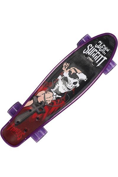 ACTION ONE Penny Board Redemption 56x15 cm, cu roti luminoase PU, ABEC-7, cadru aluminiu, 90 KG