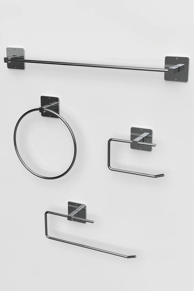 Le Touche Yapışkanlı Gümüş Rulo ve Uzun Havluluk Wc Kağıtlık ve Çember Havlul...