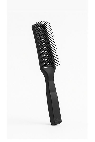 Nano Absolute Professional 40 Foot Hair Styling Curved Brush |   Blow Dry and Cut Comb |   Hairdresser Hair Brush
