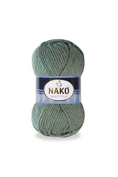 NAKO 5 Pieces Sport Wool 1631 Green Hand Knitting Threads Vest Cardigan Floss Scarf Sweater Thread