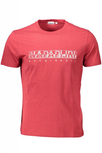 Napapijri , Tricou cu imprimeu logo Sallar, Rosu, XL