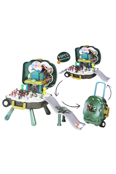 Salamandra Σετ 3 σε 1 με αξεσουάρ και δεινόσαυρους, φώτα και ήχους, 46 τεμάχια