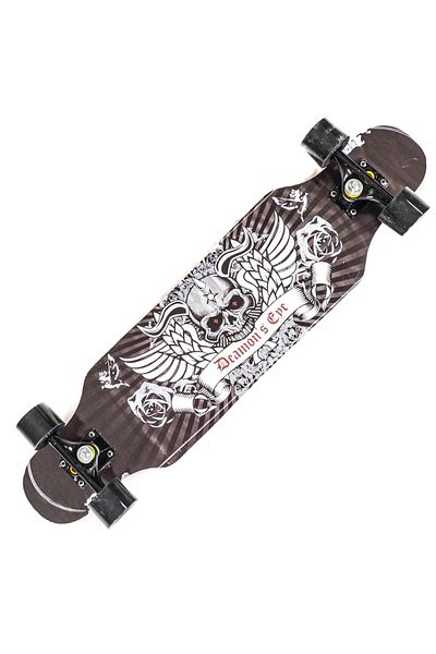 ACTION ONE Demon Eye Longboard 79x20 cm, with PU wheels, ABEC-7, aluminum frame, 100 KG