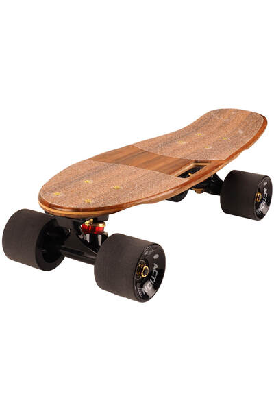 ACTION ONE Penny board Portable Cruiser 45x15.5, with PU wheels, ABEC-9, aluminum frame, bamboo deck