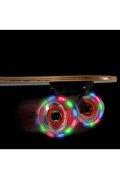 ACTION ONE Dragon Longboard 80x20 cm, with PU light wheels, ABEC-7, aluminum frame, 100 KG