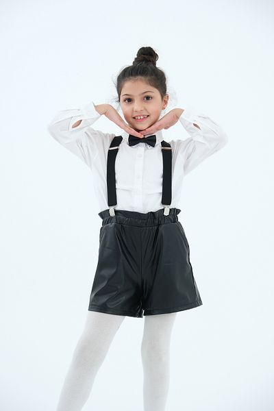 ELROZO Children's Trouser Suspenders and Bow Tie Set