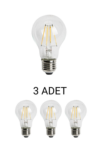 Cata CT-4231 Edison Led Ampul 6W Günışığı - 3’lü Paket