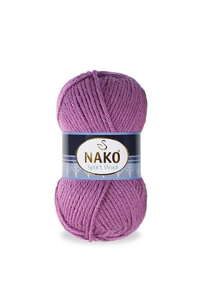 NAKO 5 τεμάχια Sport Wool 1048 Orchid Πλεκτά Χέρια Κλωστές Γιλέκο Ζακέτα Κλωστή Φουλάρι Πλεκτό Πουλόβερ