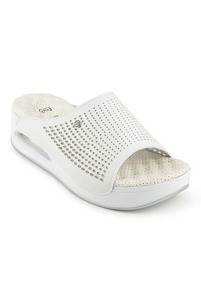 Muya Дамски чехли Rive Anatomical Air Max Sole Heel Spur, бели
