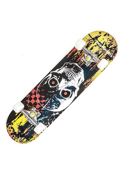 ACTION ONE Skateboard Color Skull 79x20 cm, cu roti PU, ABEC-7, cadru aluminiu