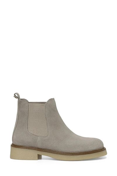 İnci Pearl 101923791   Mery Beige Nubuck Women's Genuine Leather Boots