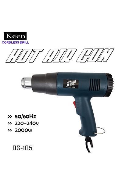 Keen High-Performance Heat Tool for Precision Work, Adjustable Speed & Temperature Control - OS-105