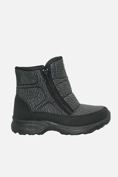 Scooter Z7449Tsq Black Glitter Women's Watertight Snow Boots
