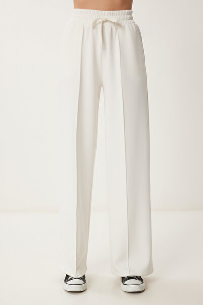 Lovelyİstanbul Wide Leg Modal Sweatpants Ecru Lub0099