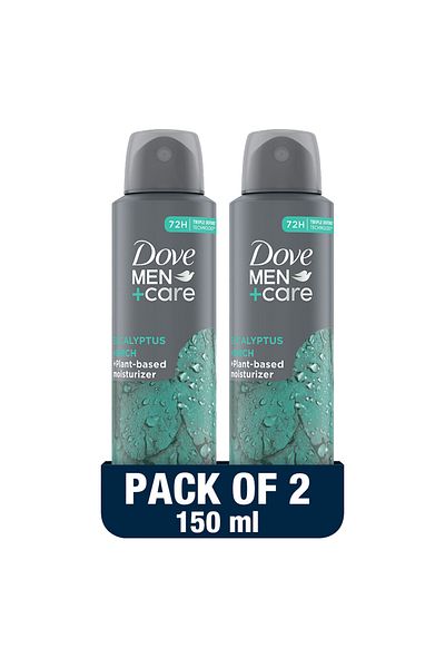 Dove Men+Care Eucalyptus & Birch Anti-Perspirant Deodorant Spray 2 x 150ml
