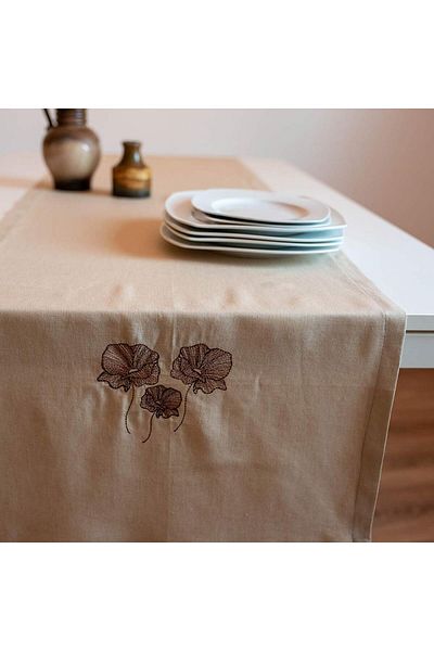 Homelux Aler de Masa 50X170 Cm 50% In 40% Bumbac Bej