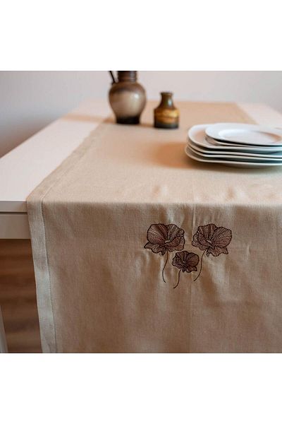 Homelux Aler de Masa 50X250 Cm 50% In 40% Bumbac Bej