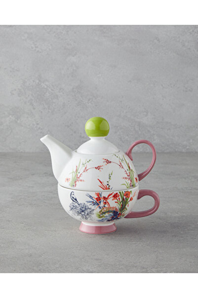 English Home Garden New Bone China Demlik 400 ml Yeşil