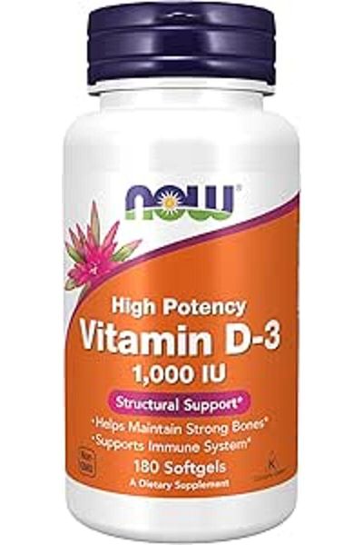 Now VITAMIN D3 1000 CAP 180'S