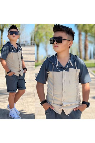 gül garden Boy's Capri Shorts Set