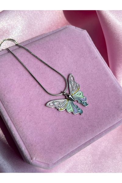 Reorah Collection Pastel Elina Necklace-silver Plated