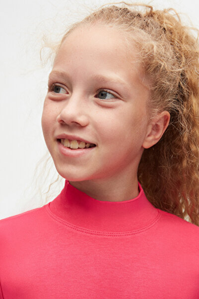 LOVETTI Φούξια Basic Χειμερινό μακρυμάνικο μπλουζάκι με μισό ζιβάγκο για κορίτσια