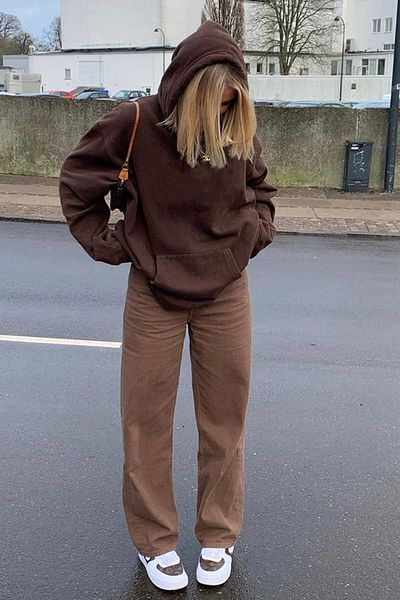Madmext Mad Girls Brown Palazzo Jean Mg1247