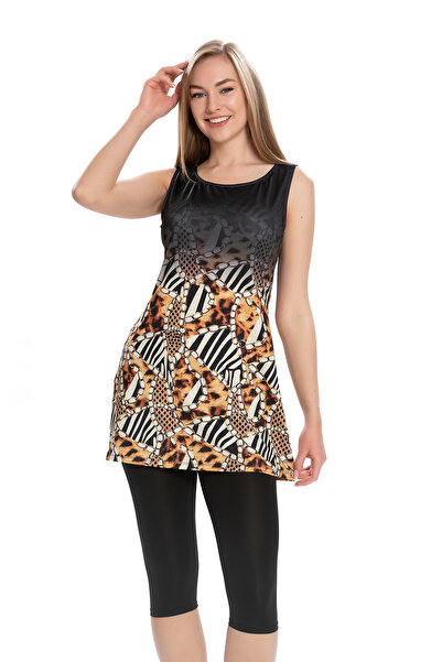 REMSA Μηδενικό μανίκι ημικαλυμμένο μαγιό 160-01 Μαύρο