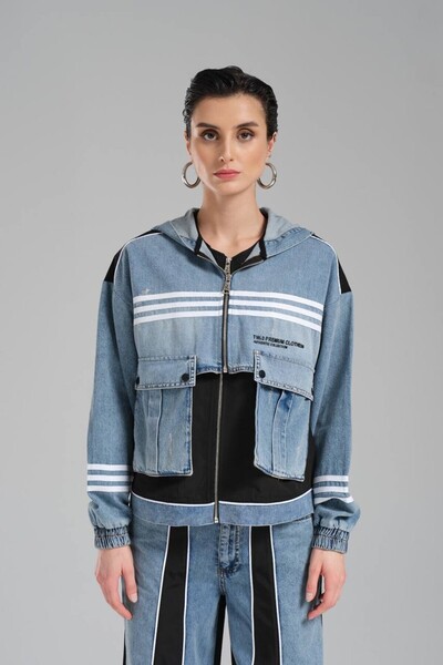 tw3 Жіночий двоколірний піджак та жилет зі знімними елементами