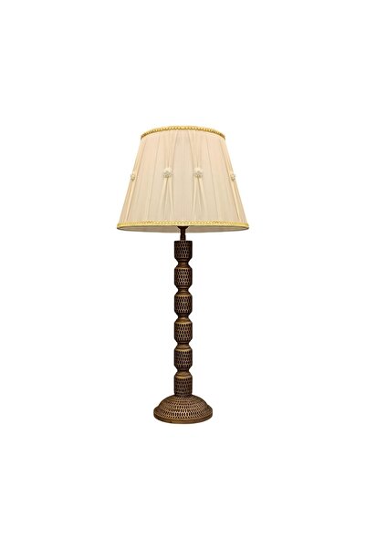 Bahar Aydınlatma Roya Eskitme Gold Abajur