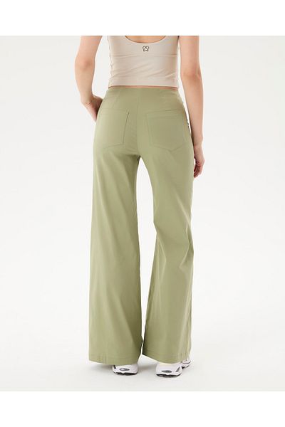 Ayma Active Matcha Flare Trousers with Pens